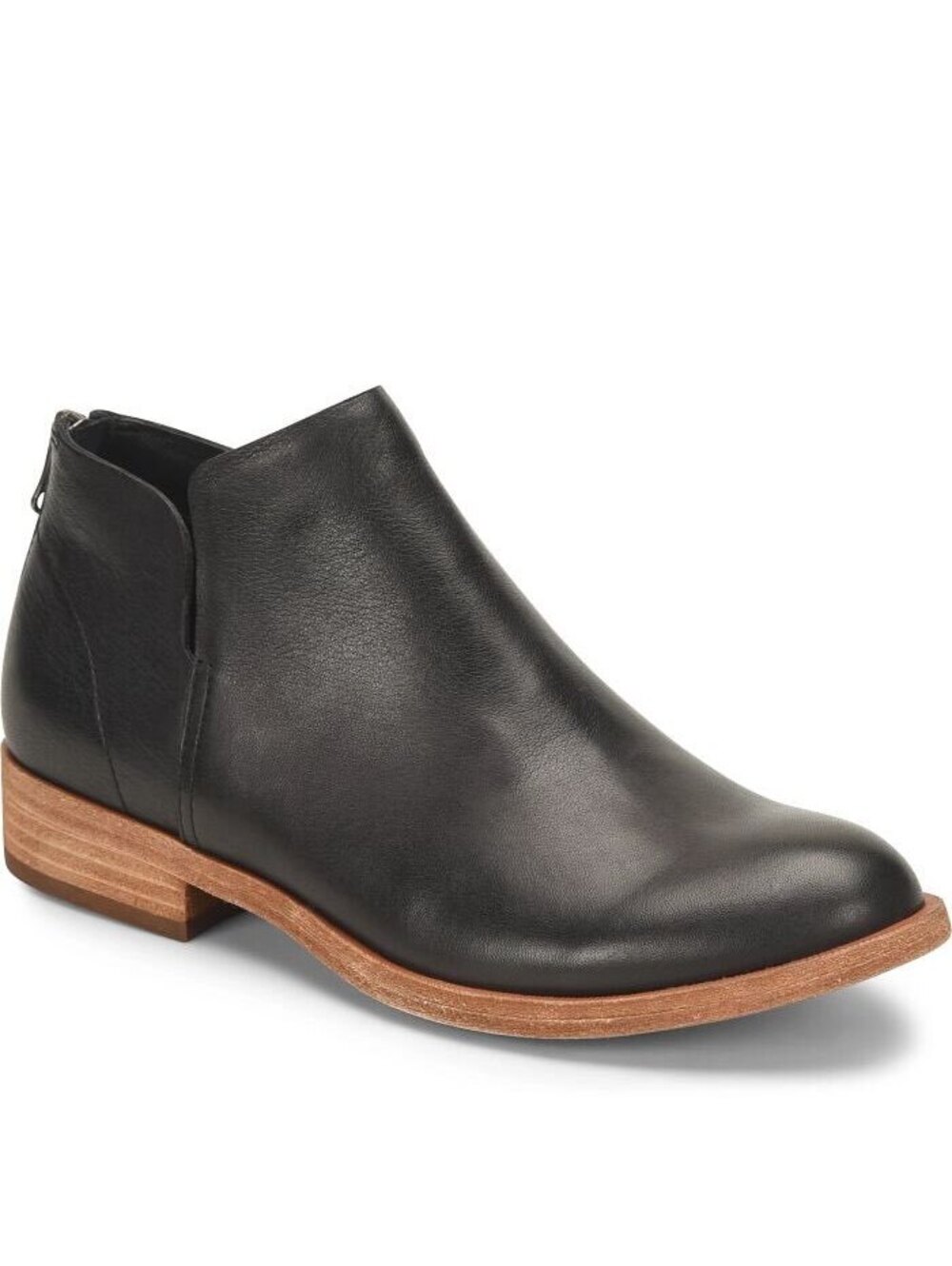 Kork-Ease Renny black leather ankle booties